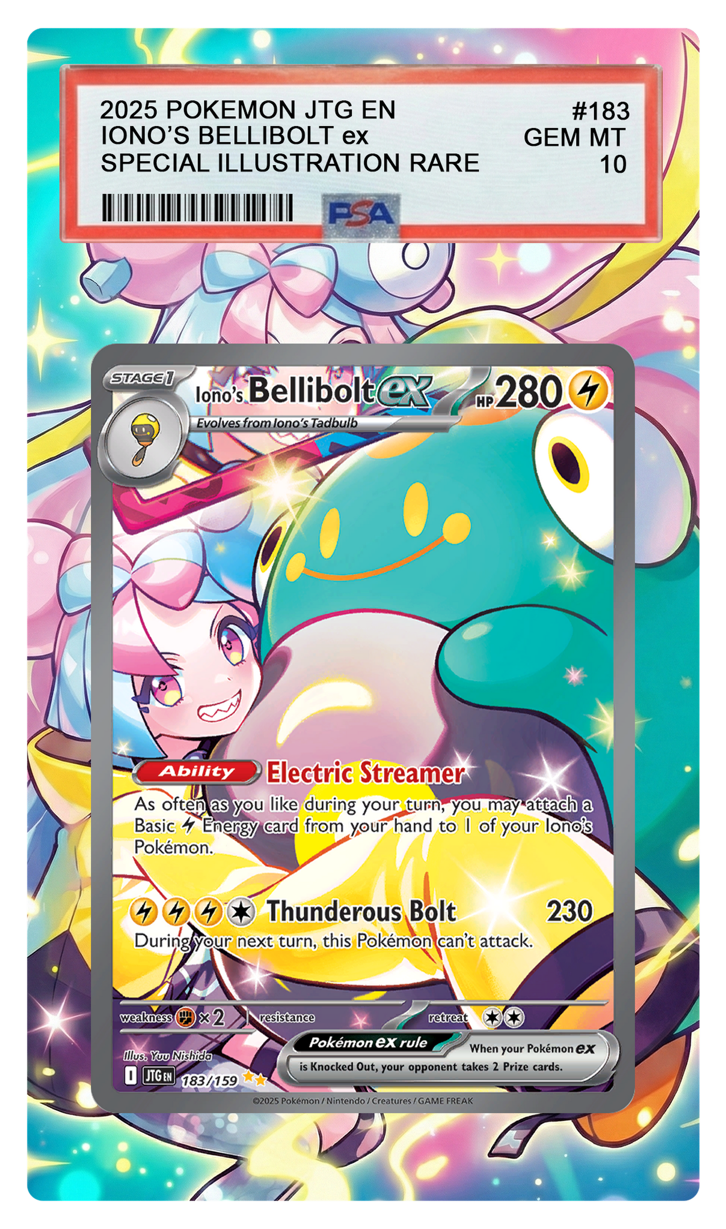 Iono's Bellibolt ex - 183 JTG Custom Extended Aura
