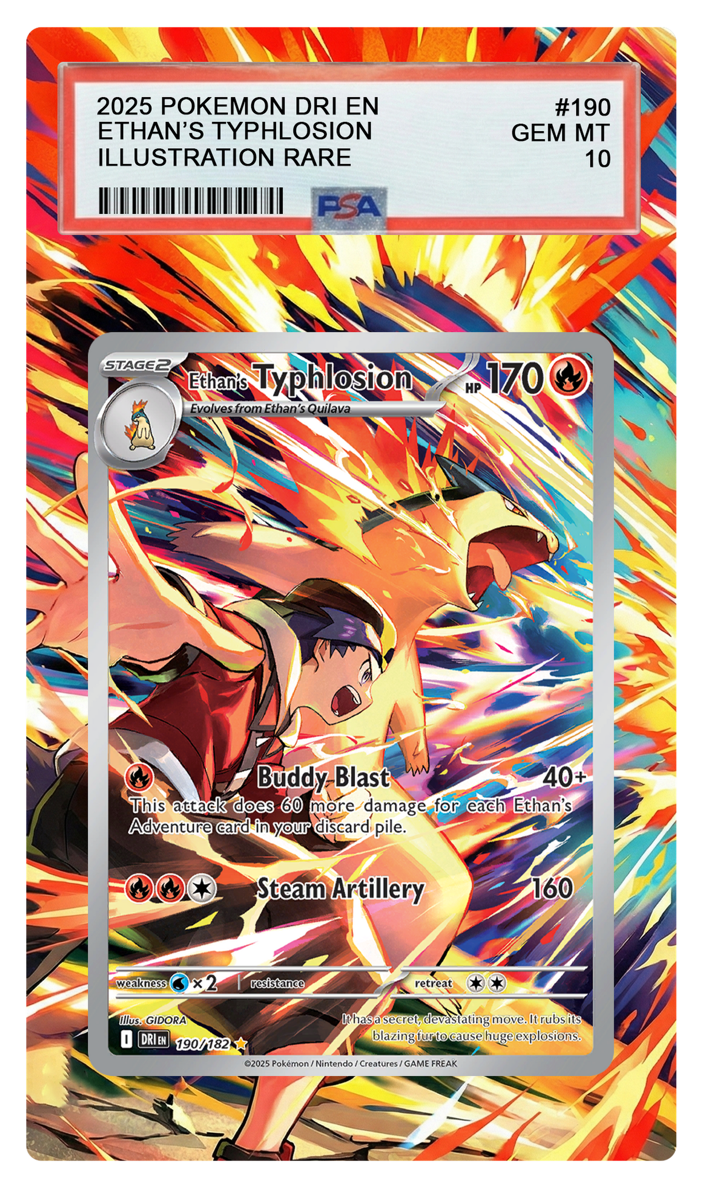 Ethan's Typhlosion - 190 DRI Custom Extended Aura