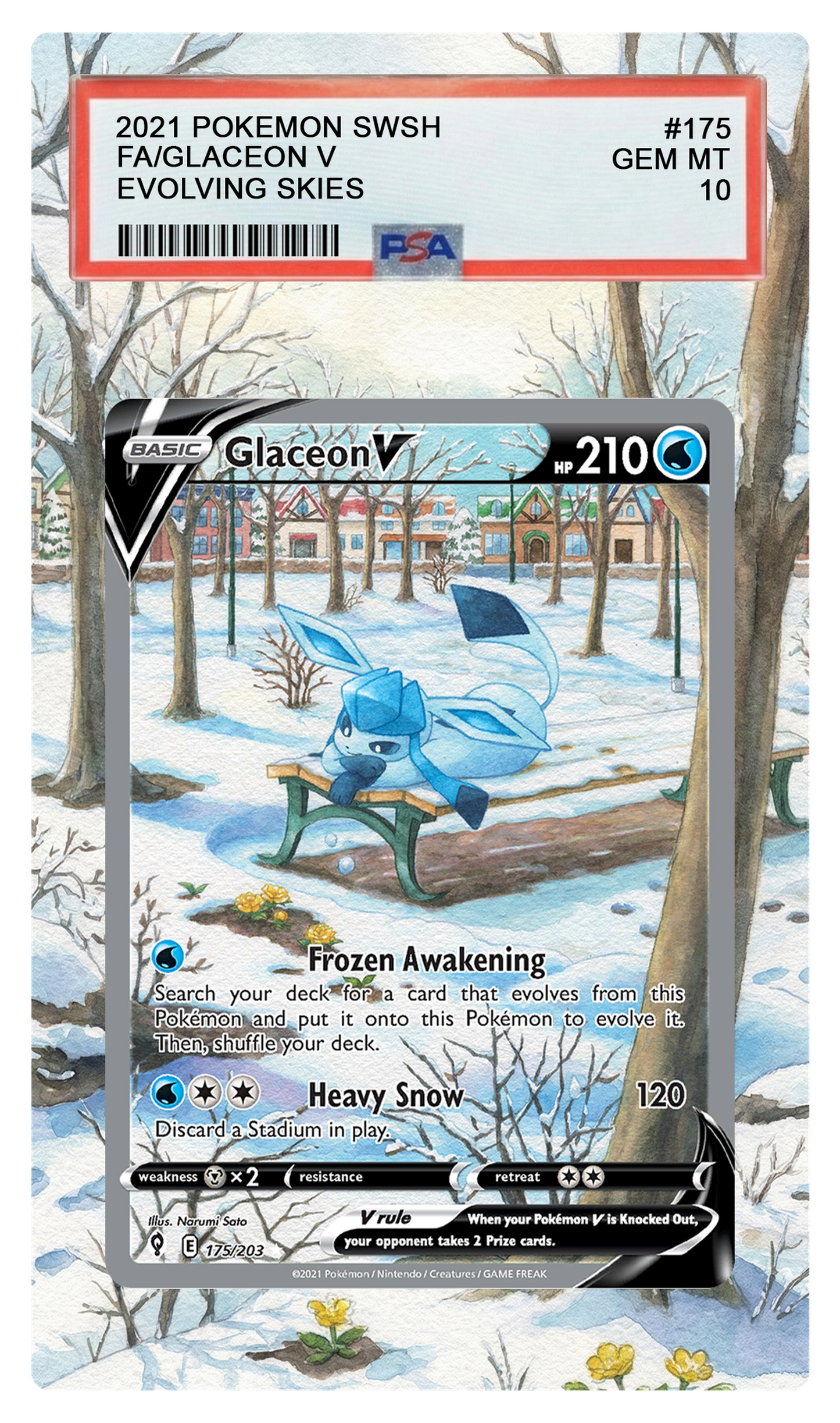 Glaceon V - 175 EVS Custom Extended Aura