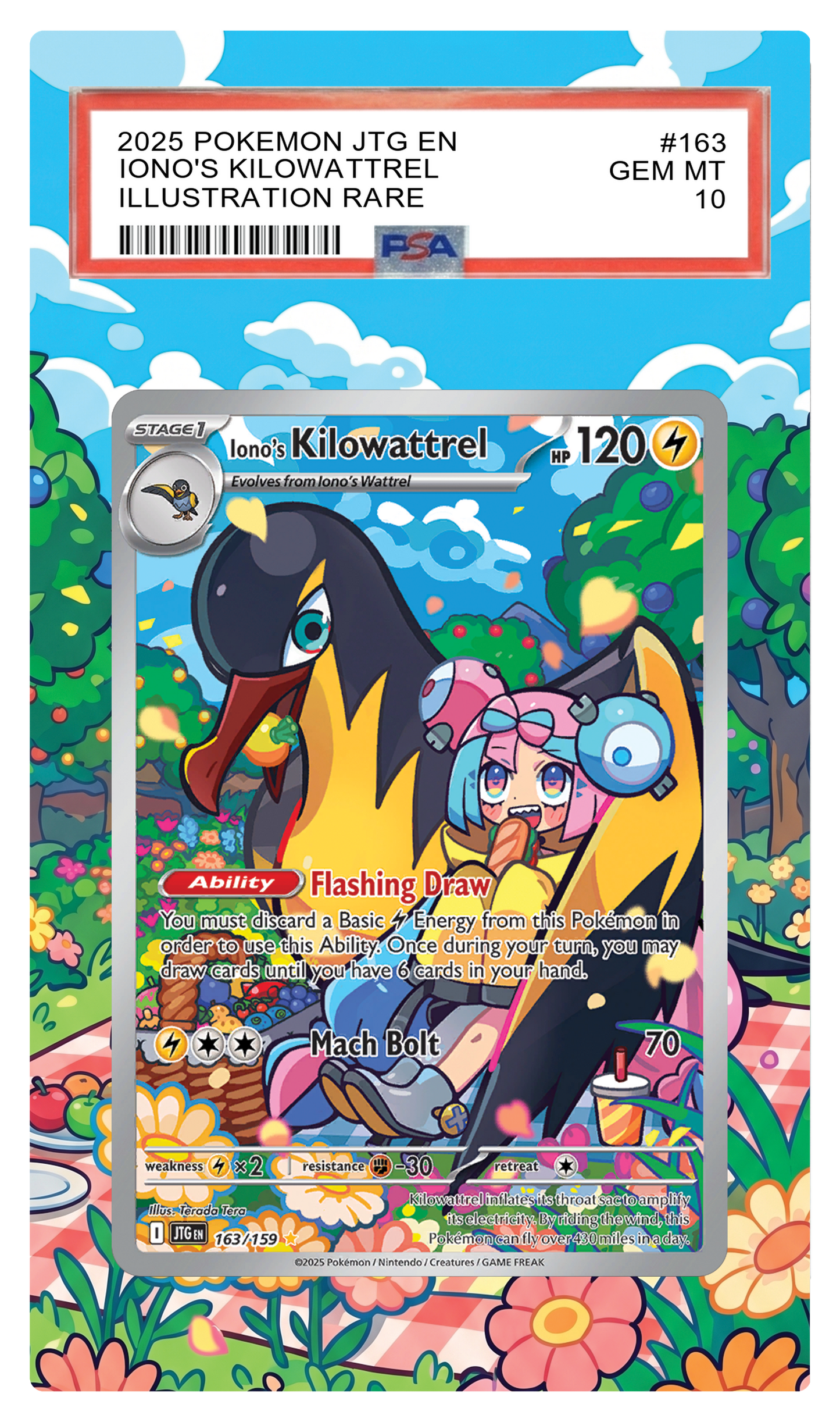Iono's Kilowattrel - 163 JTG Custom Extended Aura