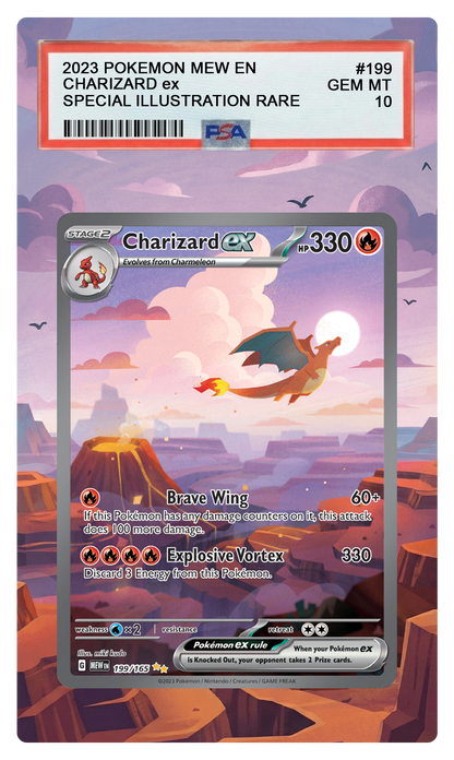 Charizard ex - 199 MEW Custom Extended Aura