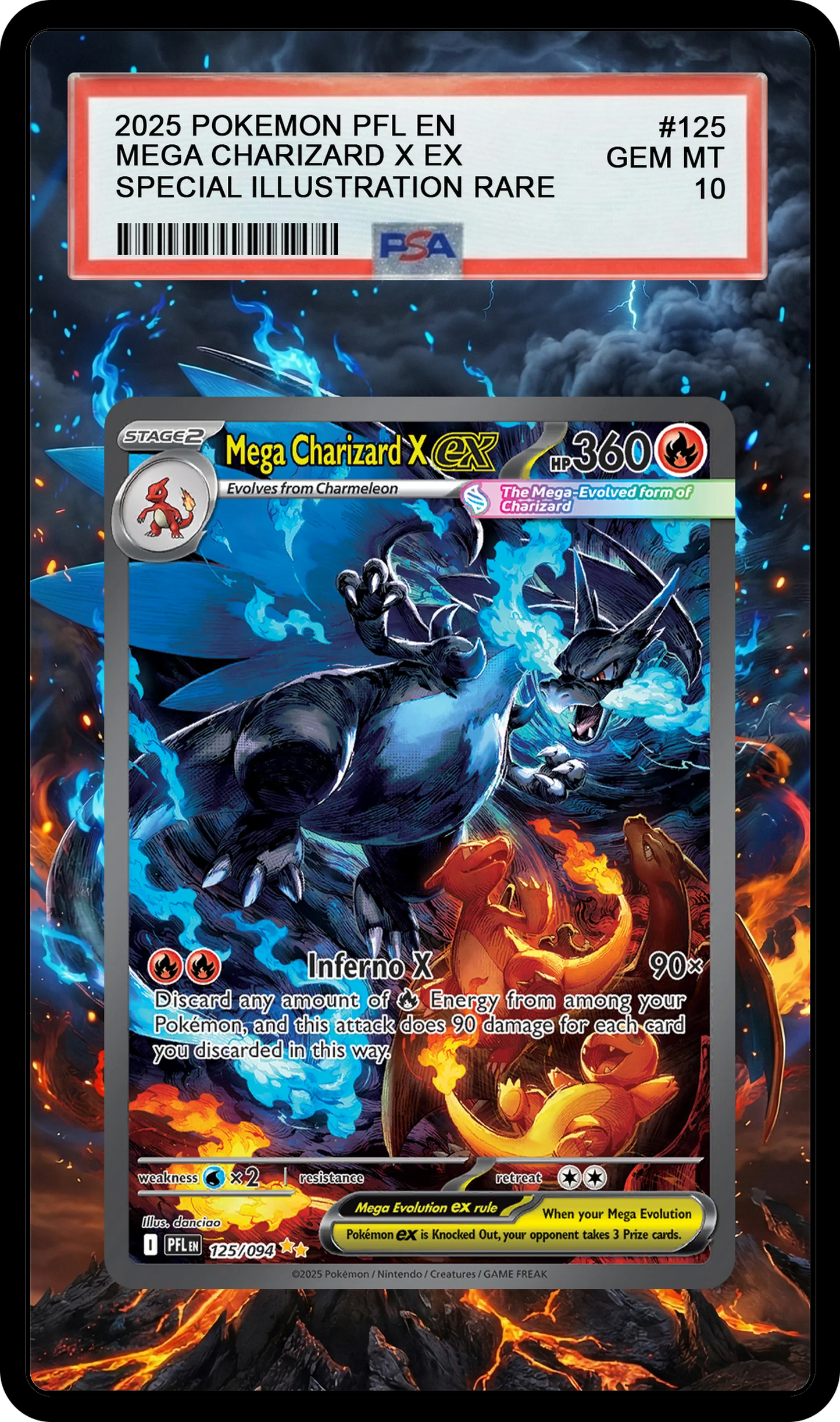 Mega Charizard X ex - 125 PFL Custom Extended Aura