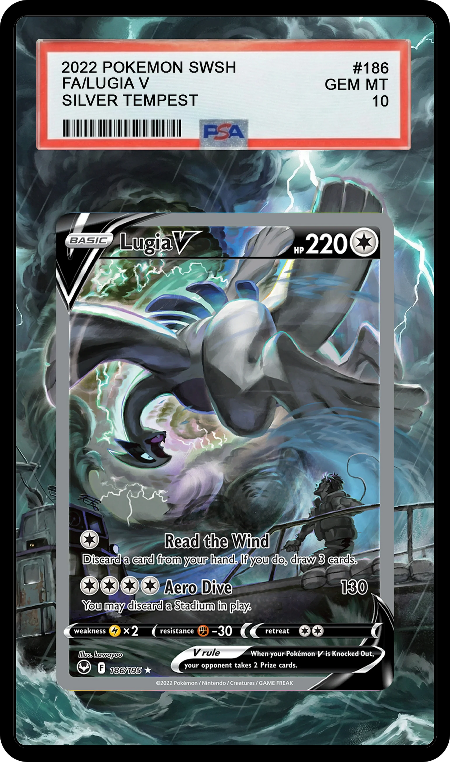 Lugia V - 186 SWSH12 Custom Extended Aura