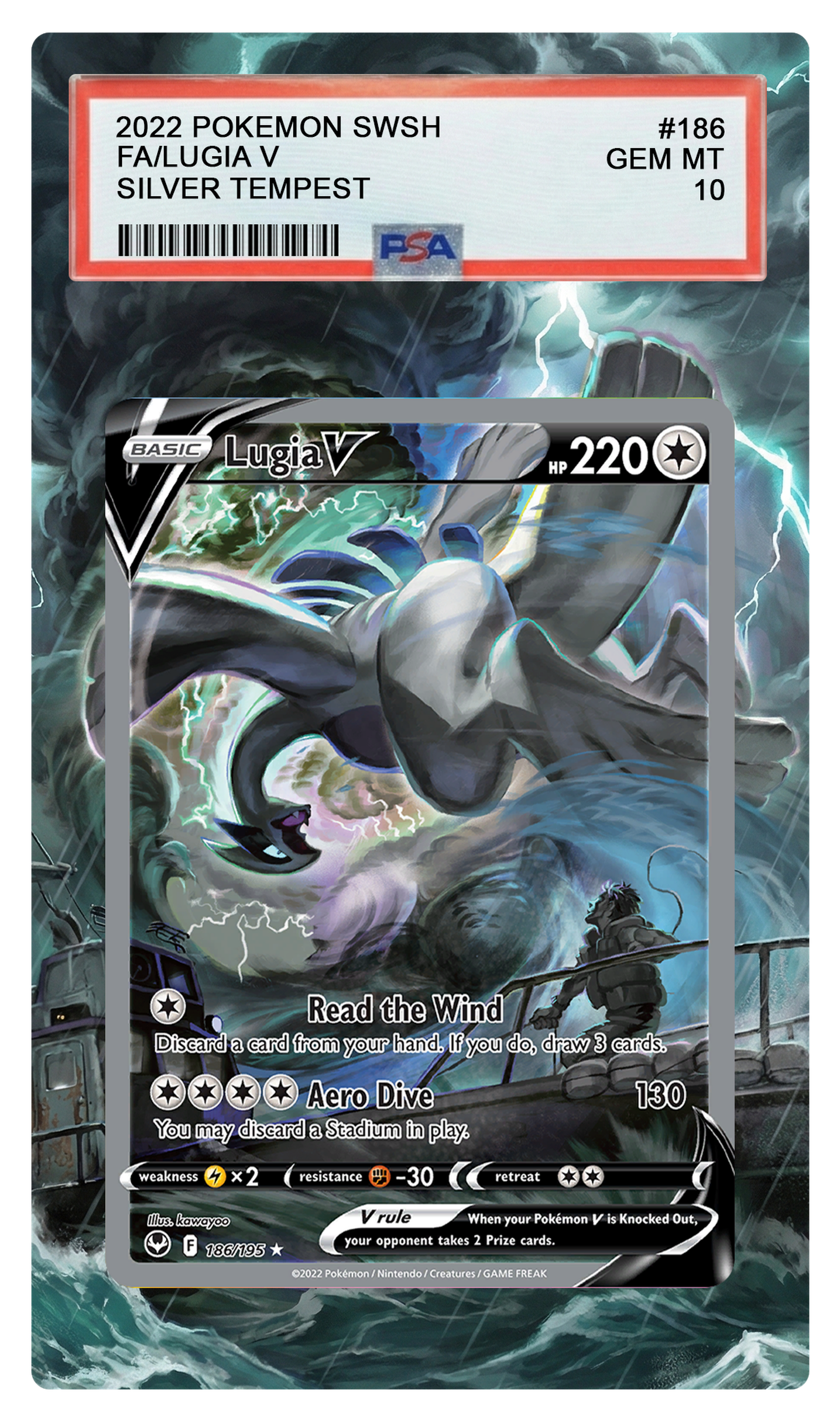 Lugia V - 186 SWSH12 Custom Extended Aura