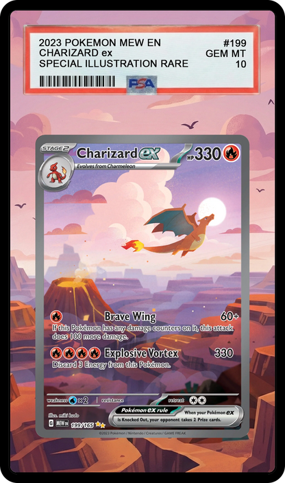 Charizard ex - 199 MEW Custom Extended Aura
