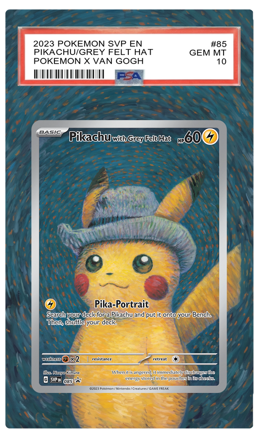Pikachu With Grey Felt Hat - 85 SVP Custom Extended Aura