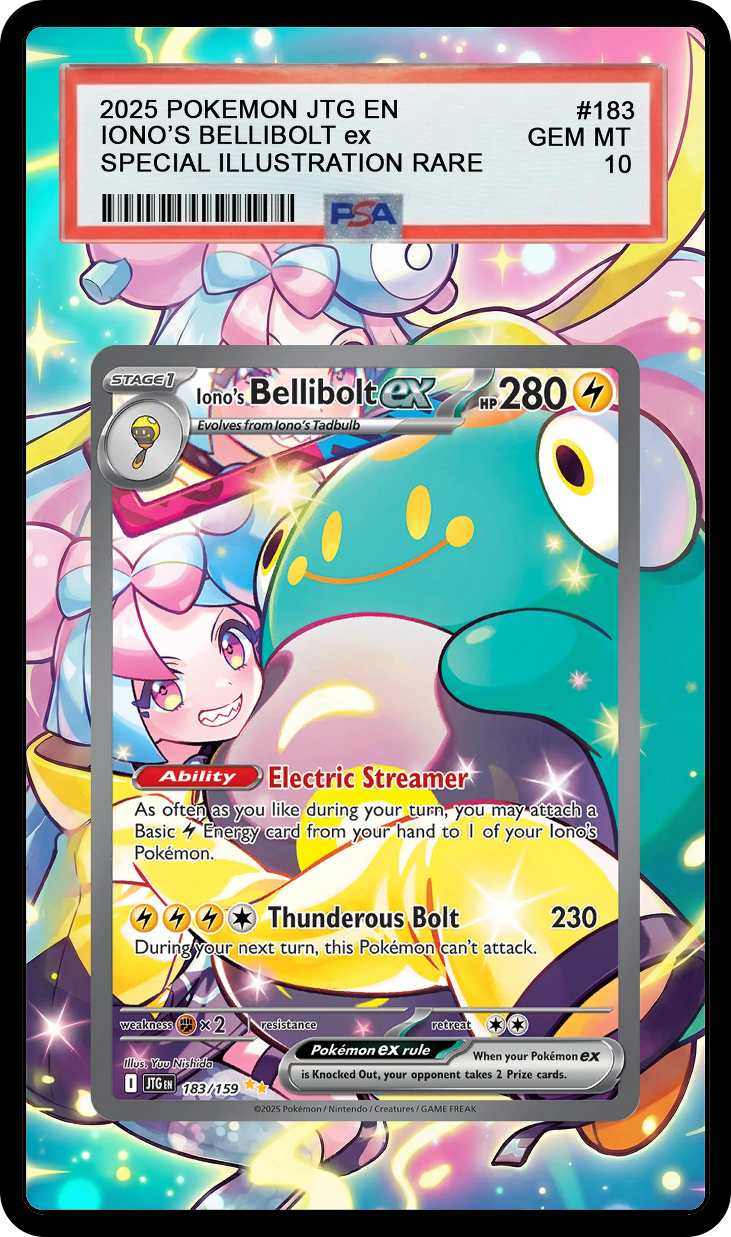 Iono's Bellibolt ex - 183 JTG Custom Extended Aura