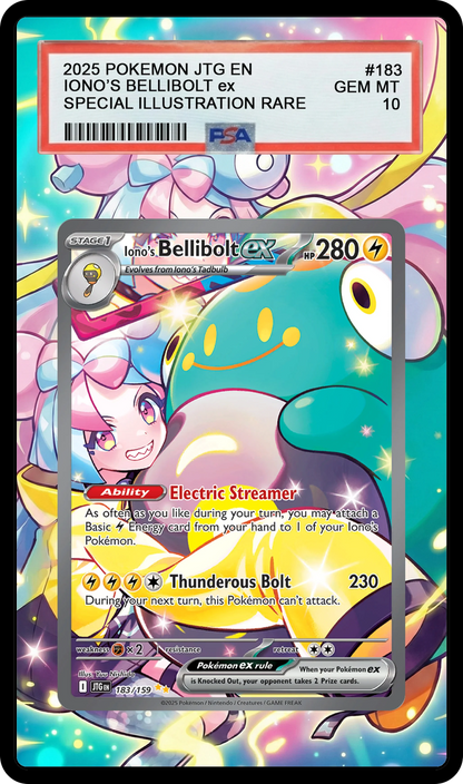 Iono's Bellibolt ex - 183 JTG Custom Extended Aura