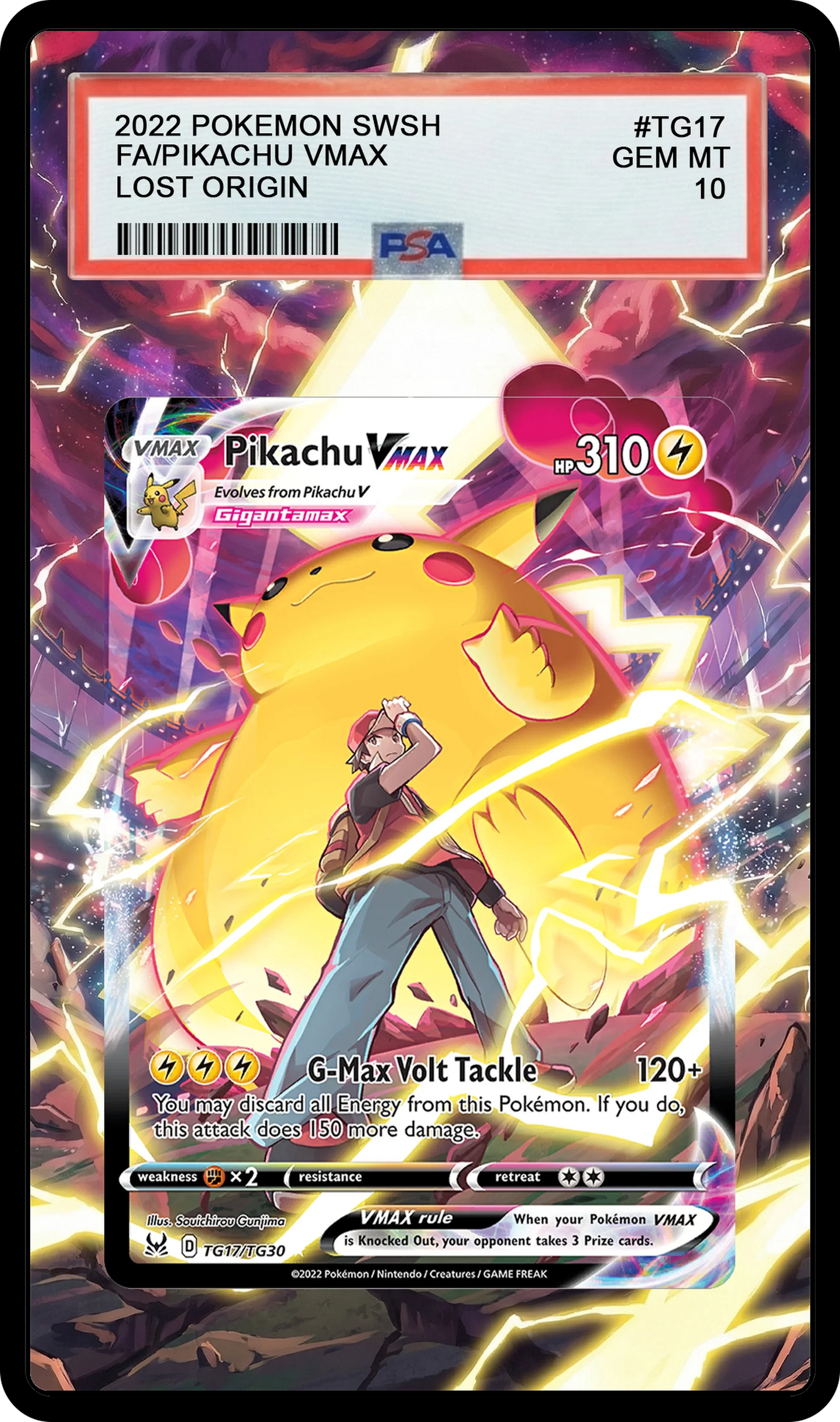 Pikachu VMAX - TG17 SWSH11 Custom Extended Aura