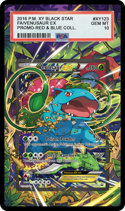 Venusaur EX - XY123 Promo Custom Extended Aura