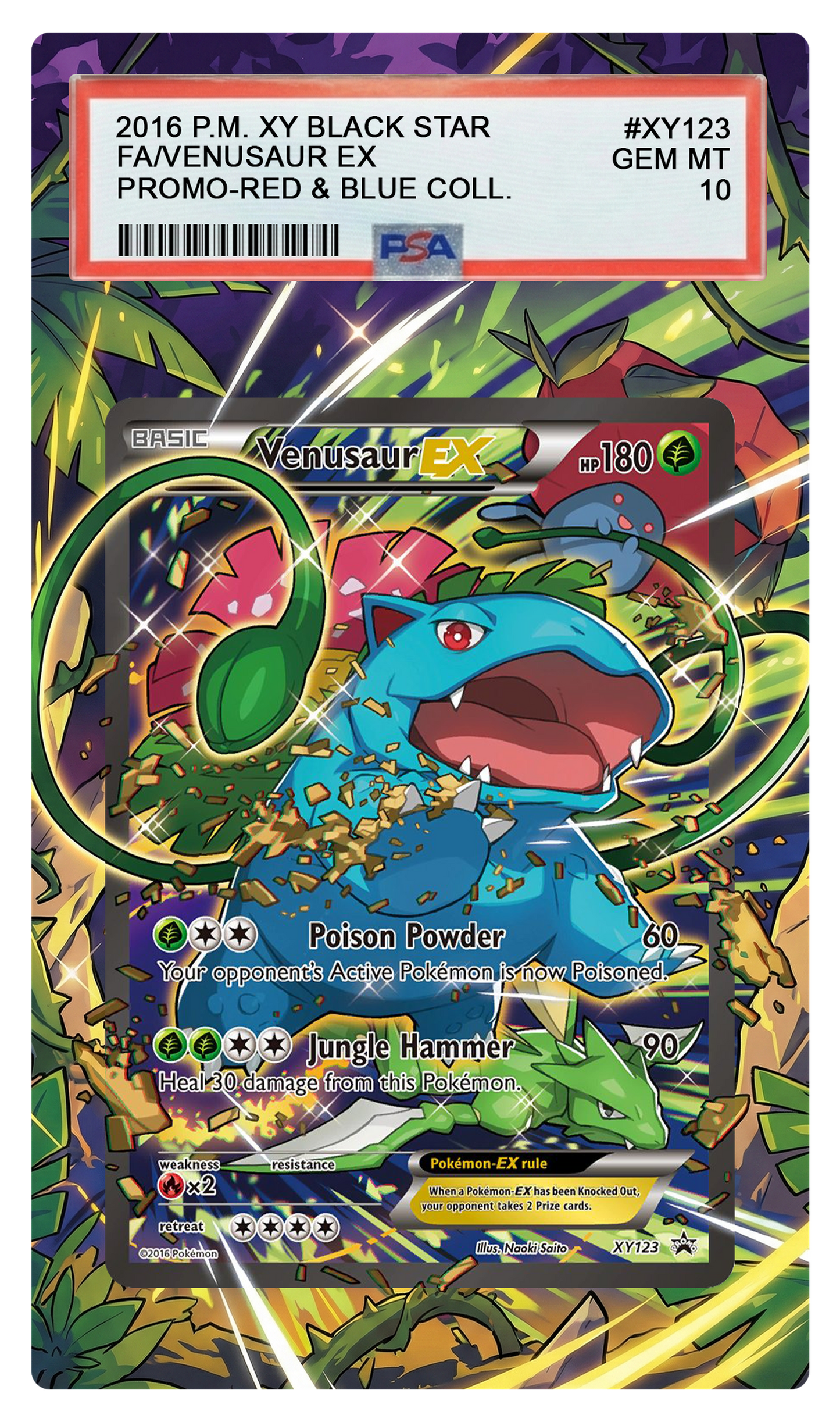 Venusaur EX - XY123 Promo Custom Extended Aura