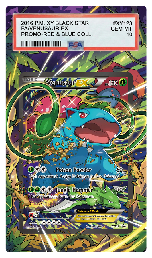 Venusaur EX - XY123 Promo Custom Extended Aura