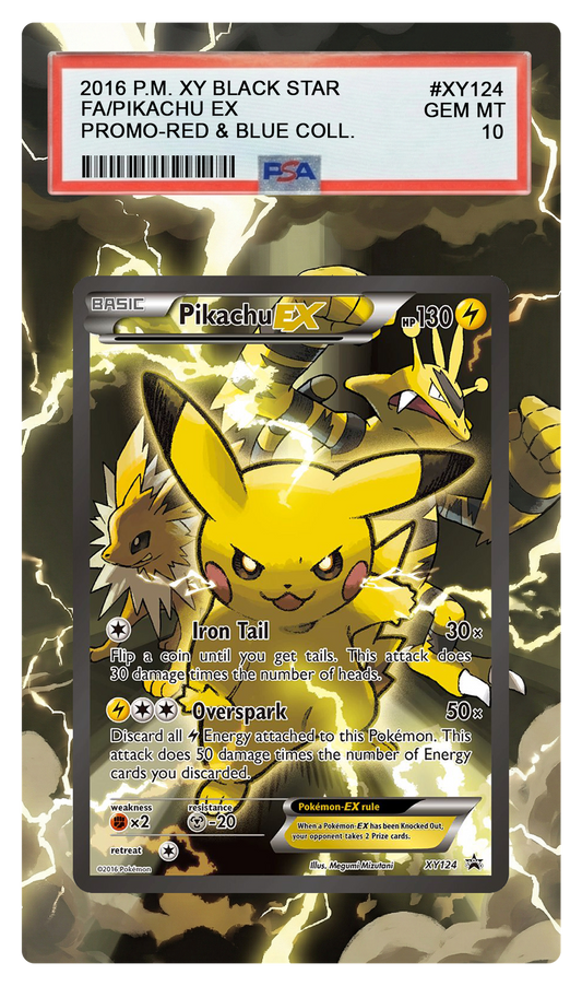 Pikachu EX - XY124 Promo Custom Extended Aura