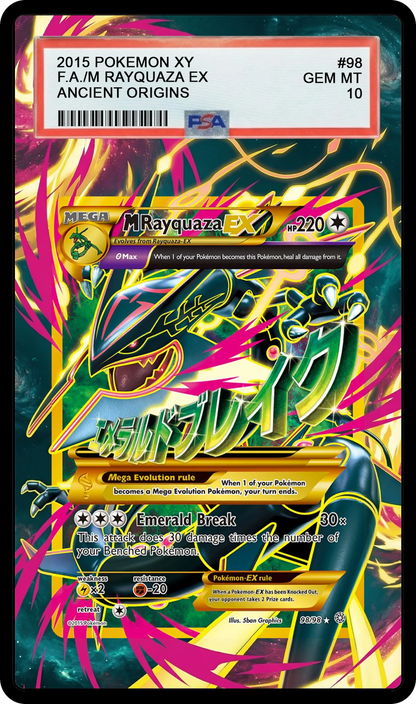 M Rayquaza EX #98 - 98 AOR Custom Extended Aura