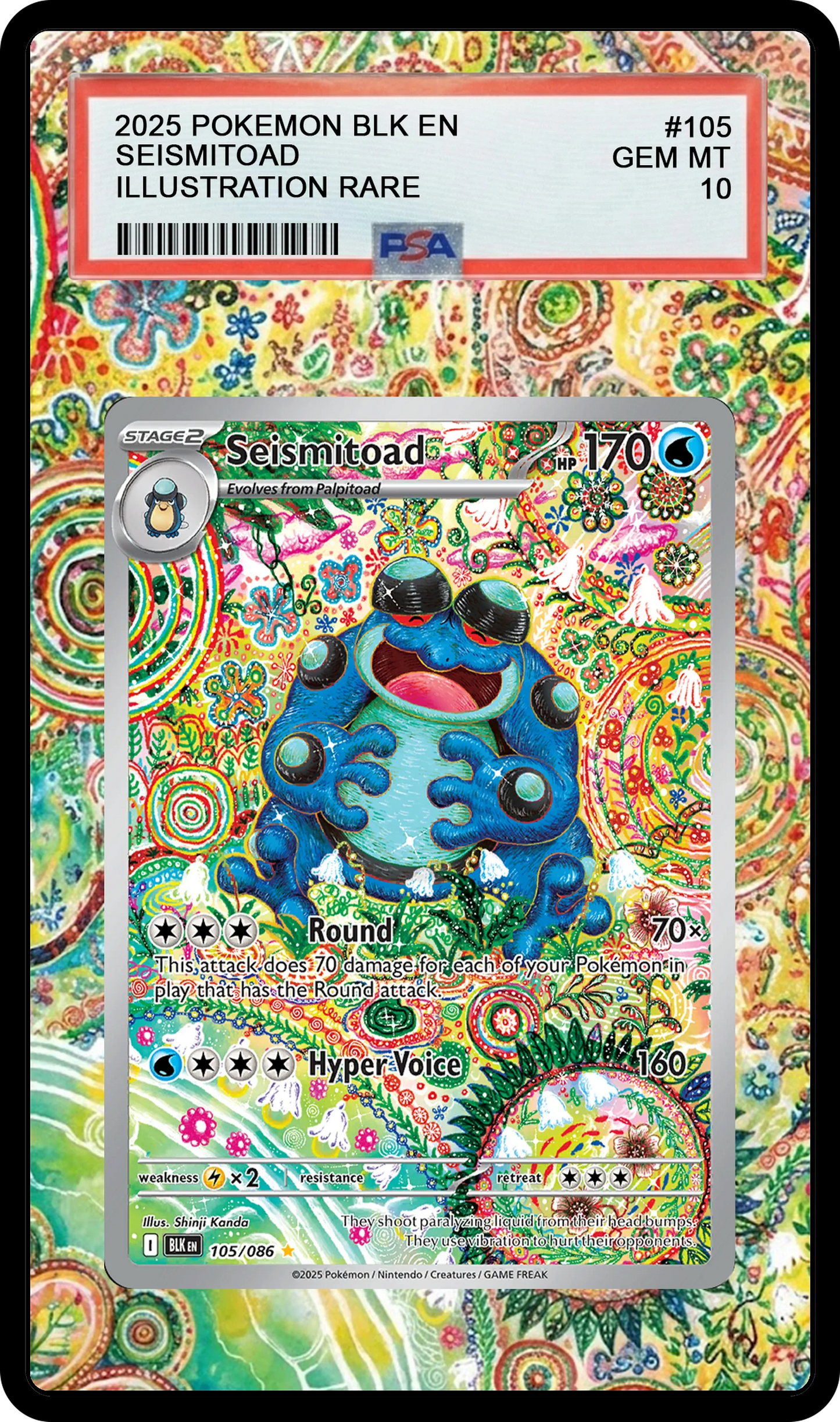 Seismitoad - 105 BLK Custom Extended Aura