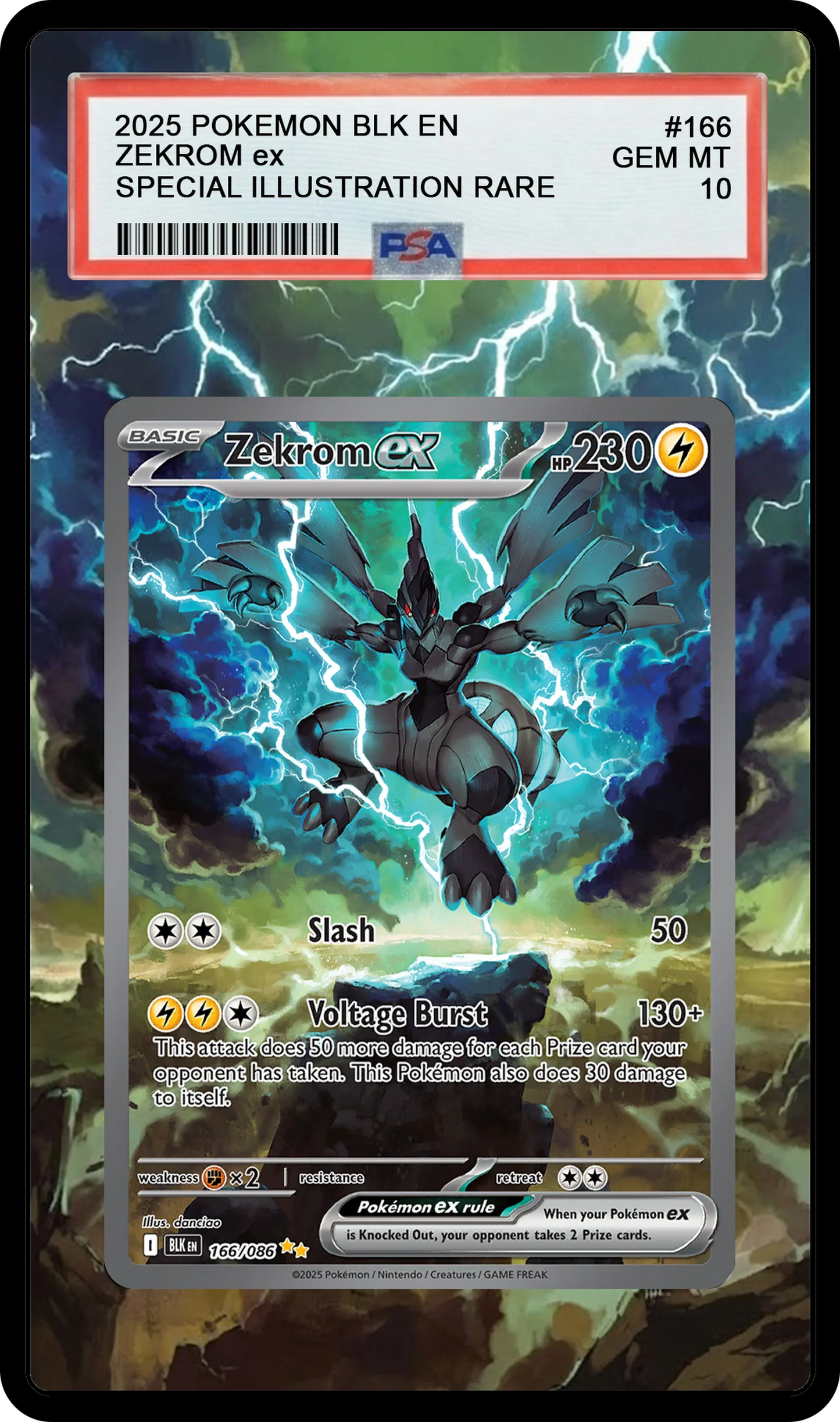 Zekrom ex - 172 BLK Custom Extended Aura