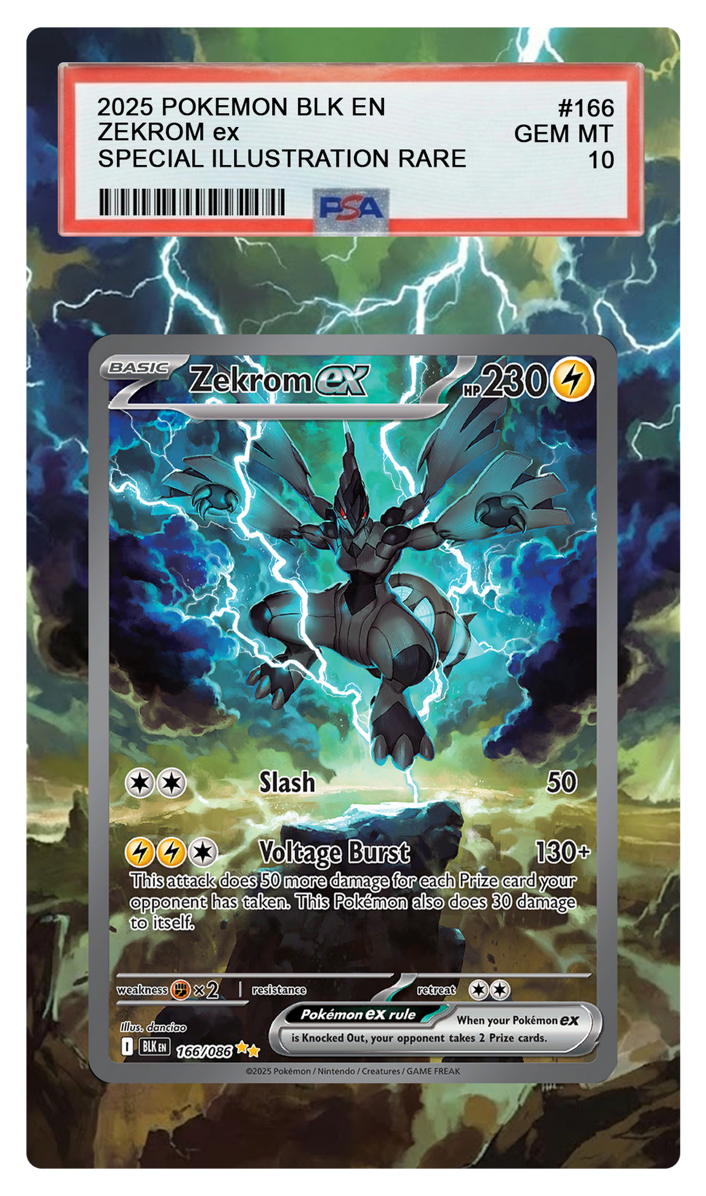Zekrom ex - 172 BLK Custom Extended Aura