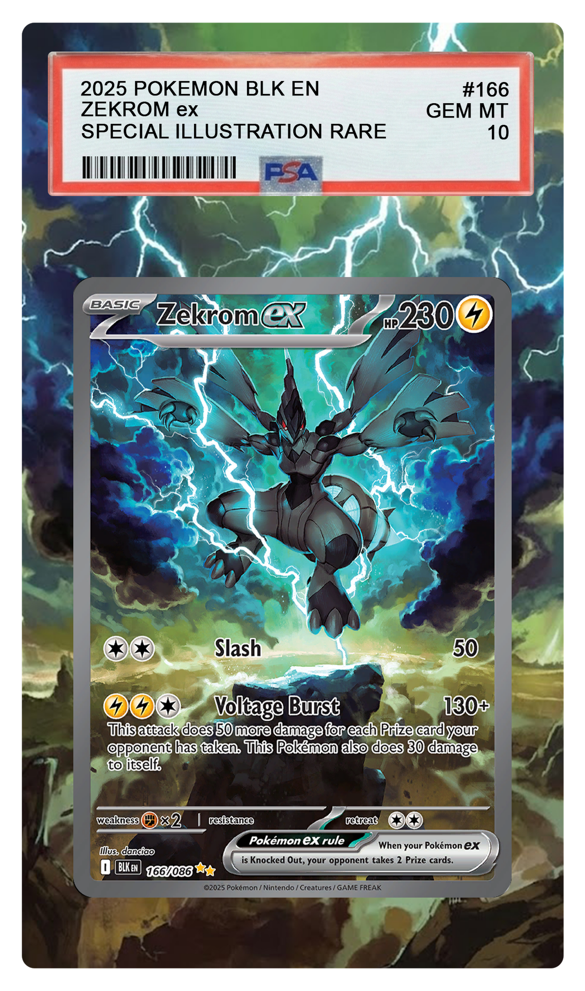 Zekrom ex - 172 BLK Custom Extended Aura