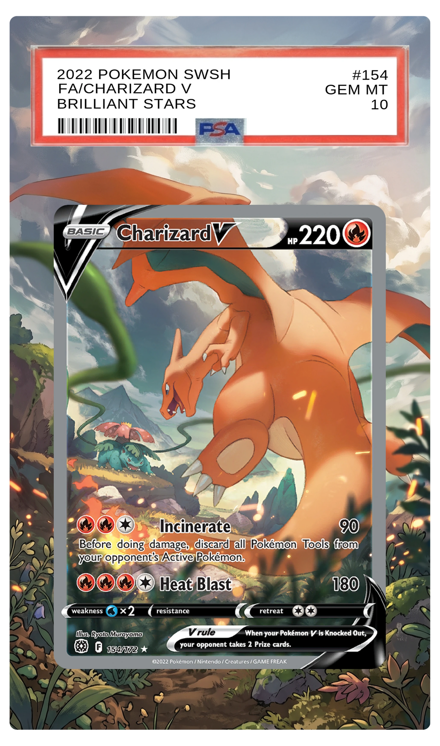 Charizard V - 154 BRS Custom Extended Aura