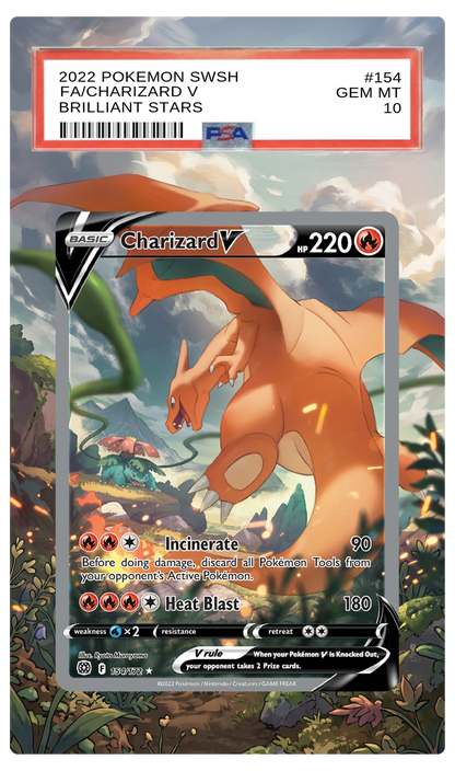 Charizard V - 154 BRS Custom Extended Aura