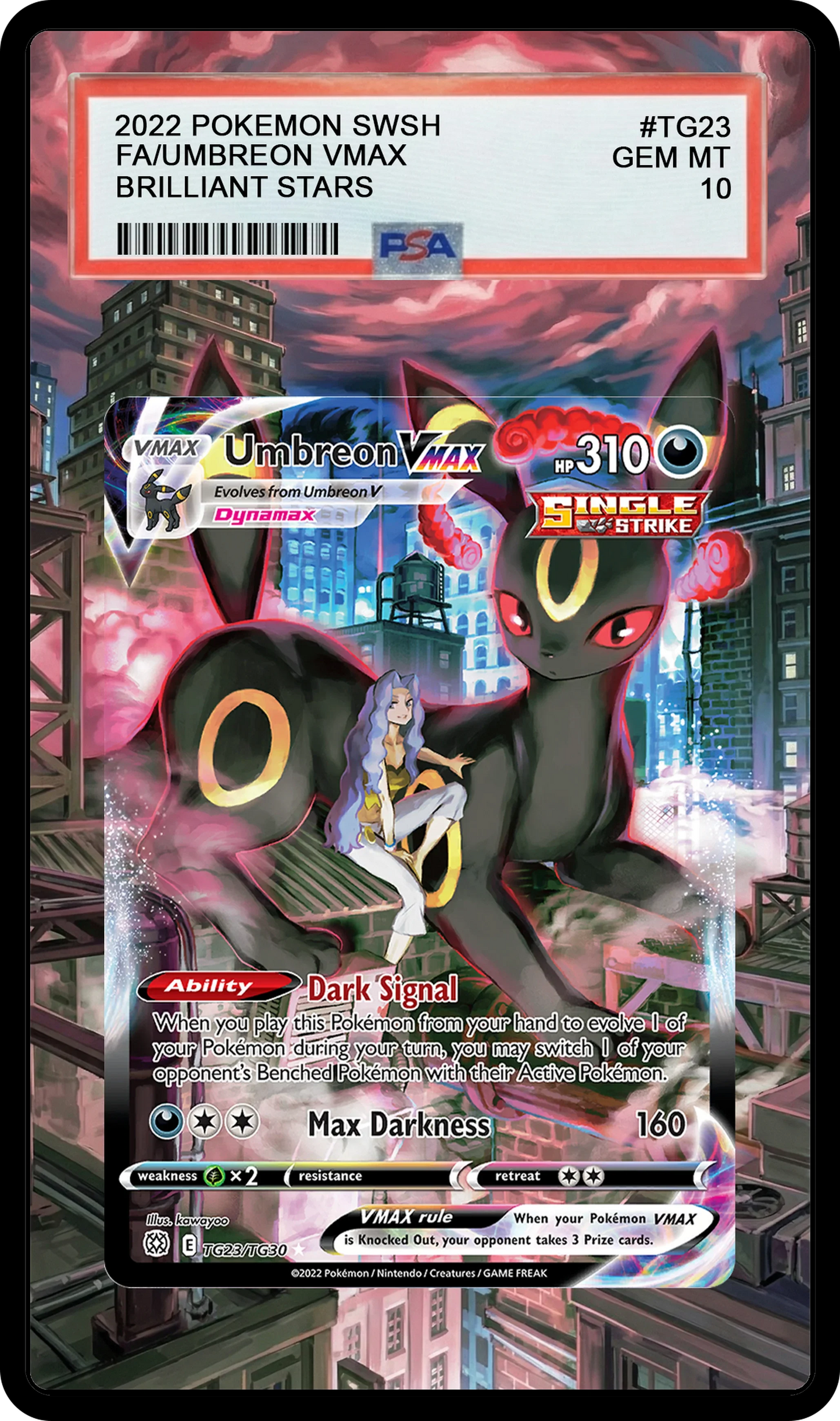 Umbreon VMAX - TG23 BRS Custom Extended Aura