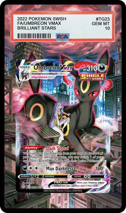 Umbreon VMAX - TG23 BRS Custom Extended Aura
