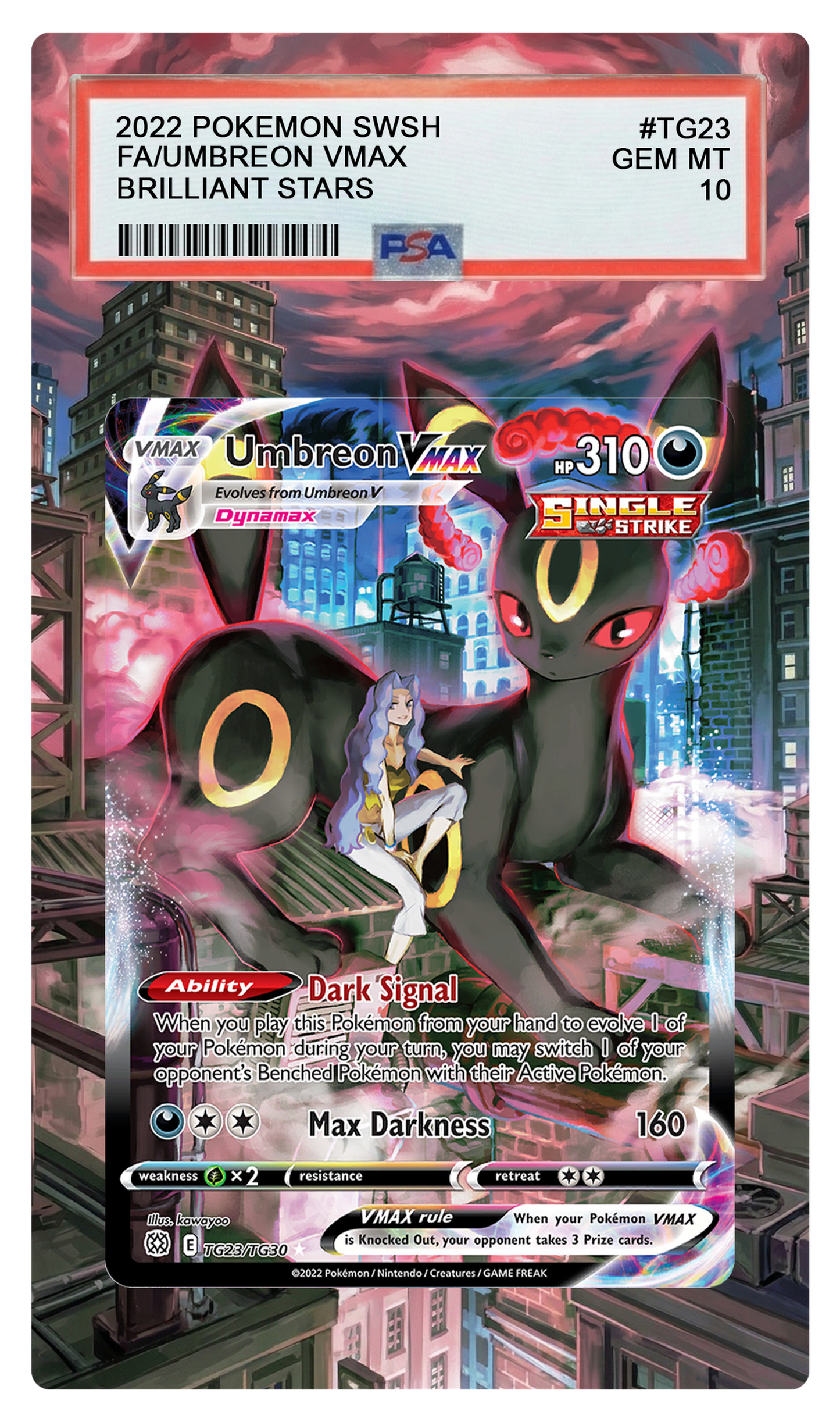 Umbreon VMAX - TG23 BRS Custom Extended Aura