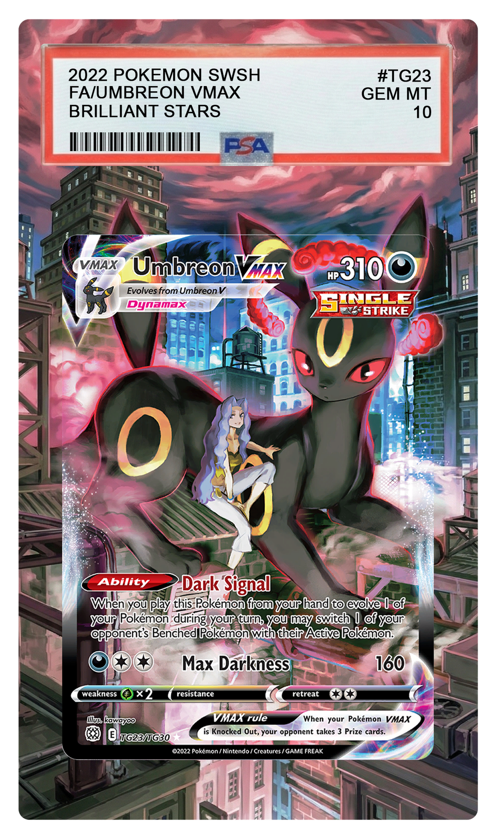 Umbreon VMAX - TG23 BRS Custom Extended Aura