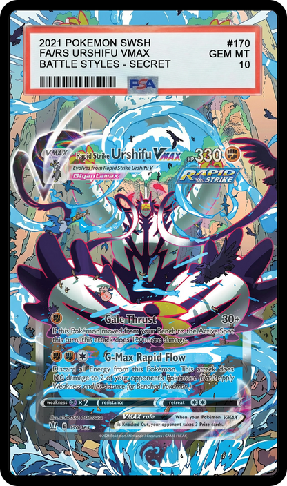 Rapid Strike Urshifu VMAX - 170 BST Custom Extended Aura
