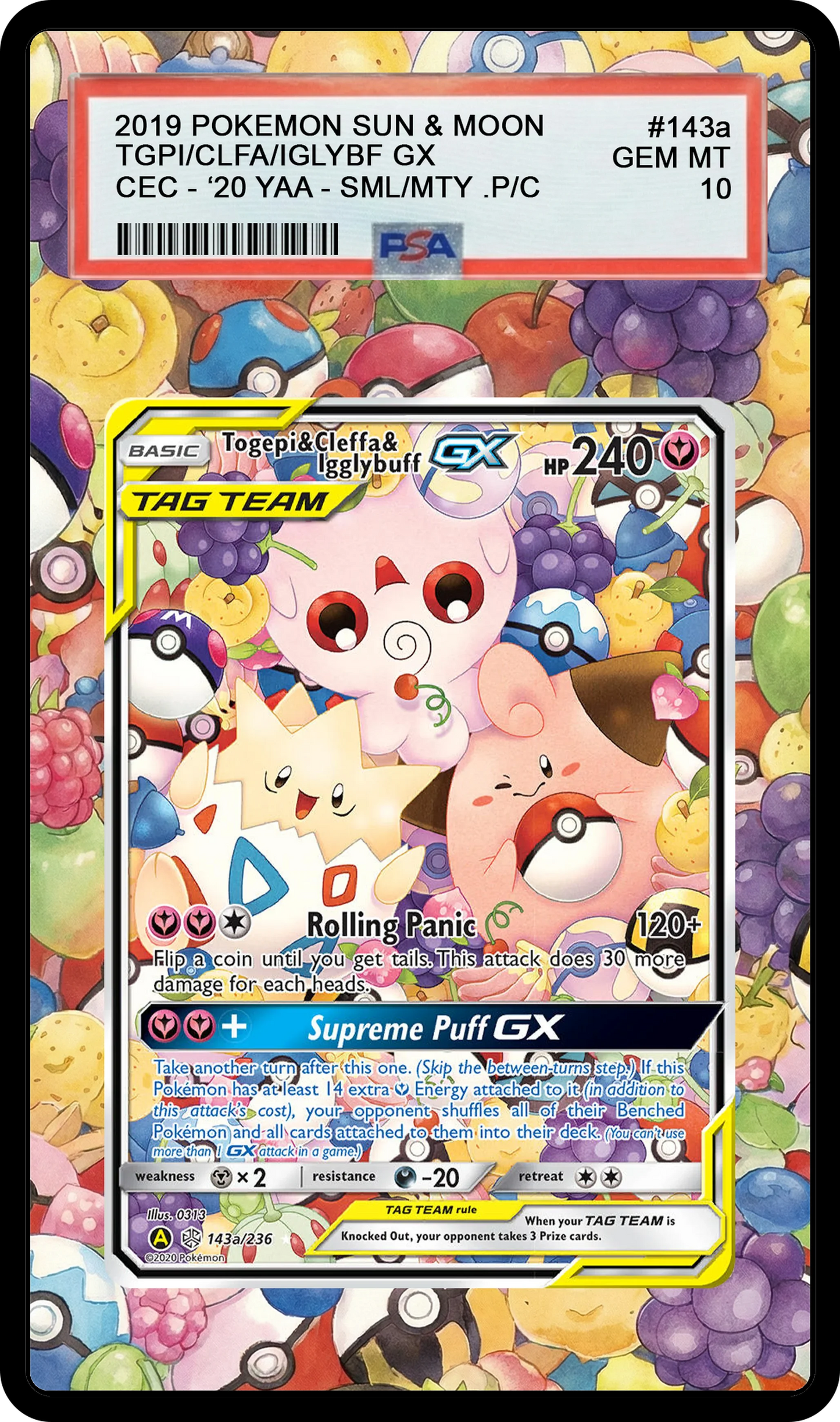 Togepi & Cleffa & Igglybuff GX - 143a CEC Custom Extended Aura
