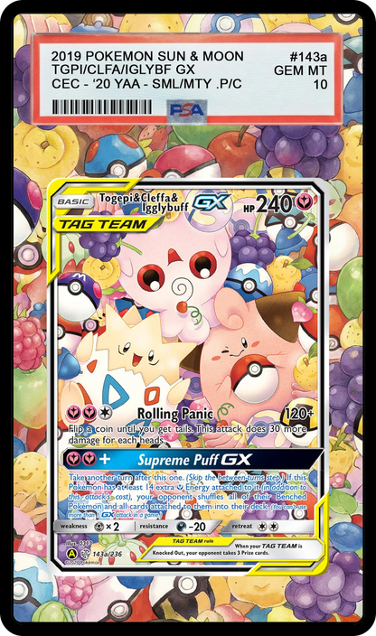 Togepi & Cleffa & Igglybuff GX - 143a CEC Custom Extended Aura