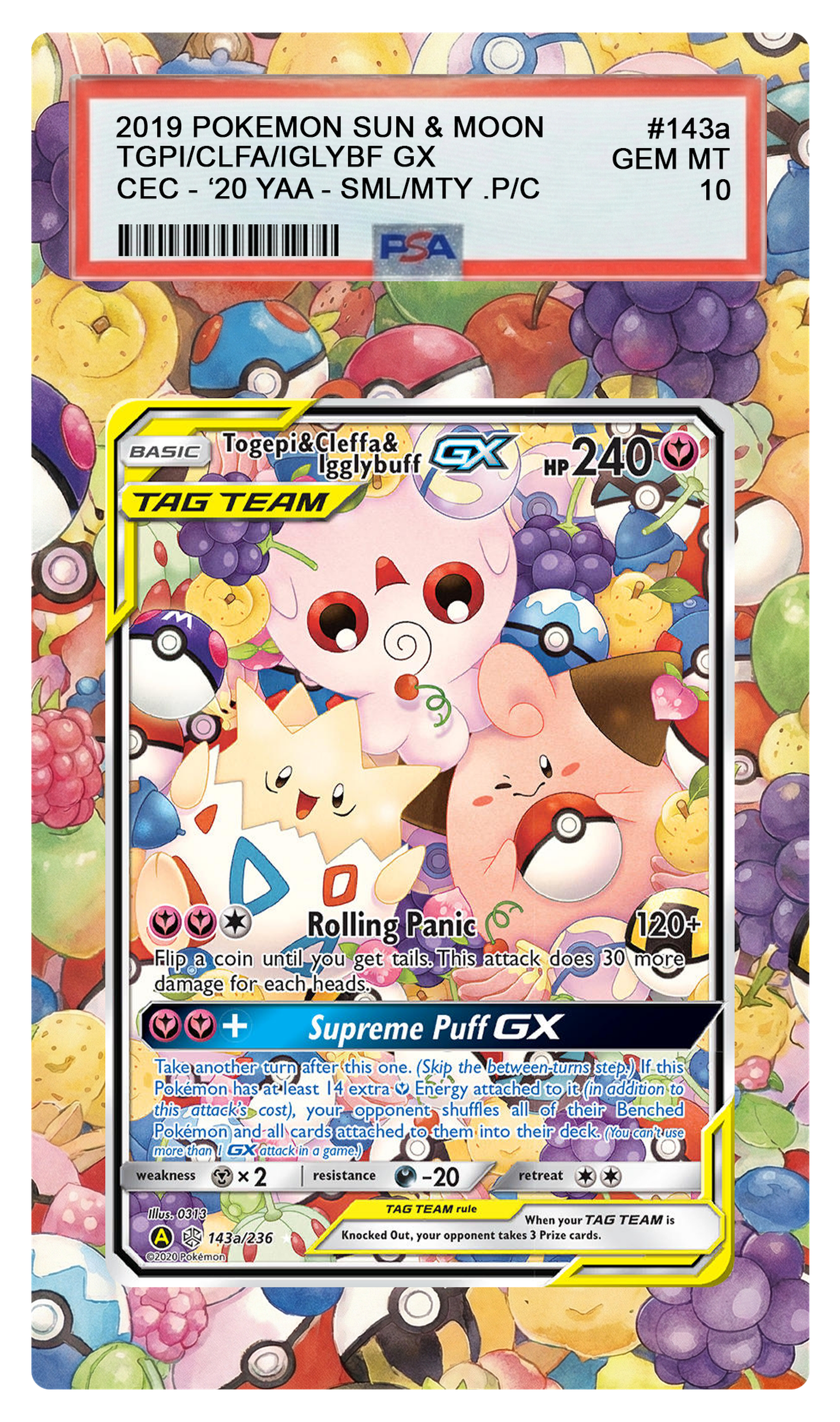 Togepi & Cleffa & Igglybuff GX - 143a CEC Custom Extended Aura