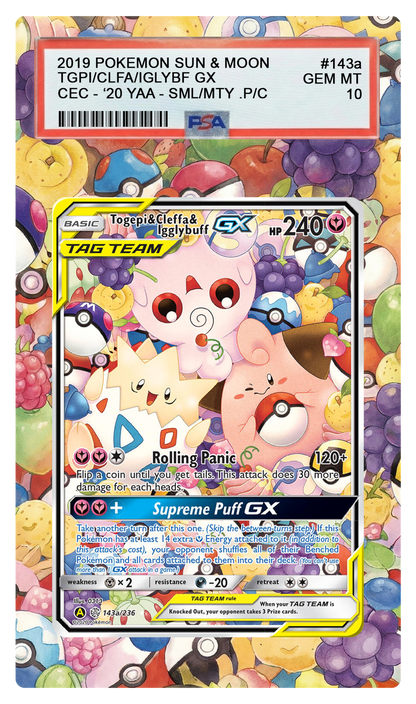 Togepi & Cleffa & Igglybuff GX - 143a CEC Custom Extended Aura