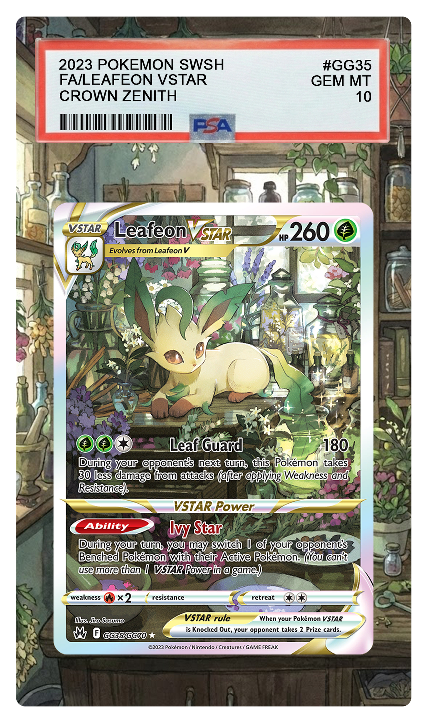 Leafeon VSTAR - GG35 CRZ Custom Extended Aura