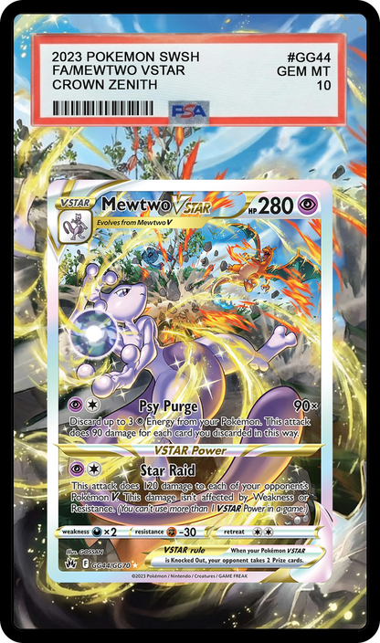 Mewtwo VSTAR - GG44 CRZ Custom Extended Aura