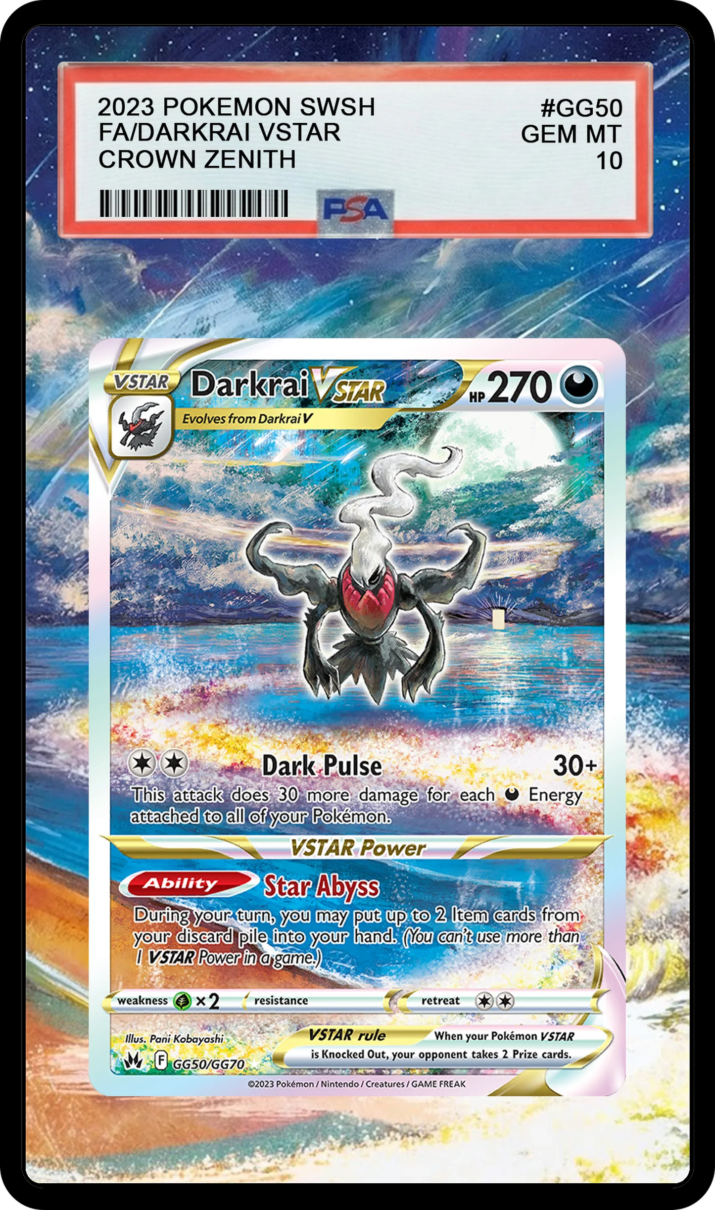 Darkrai VStar - GG50 CRZ Custom Extended Aura