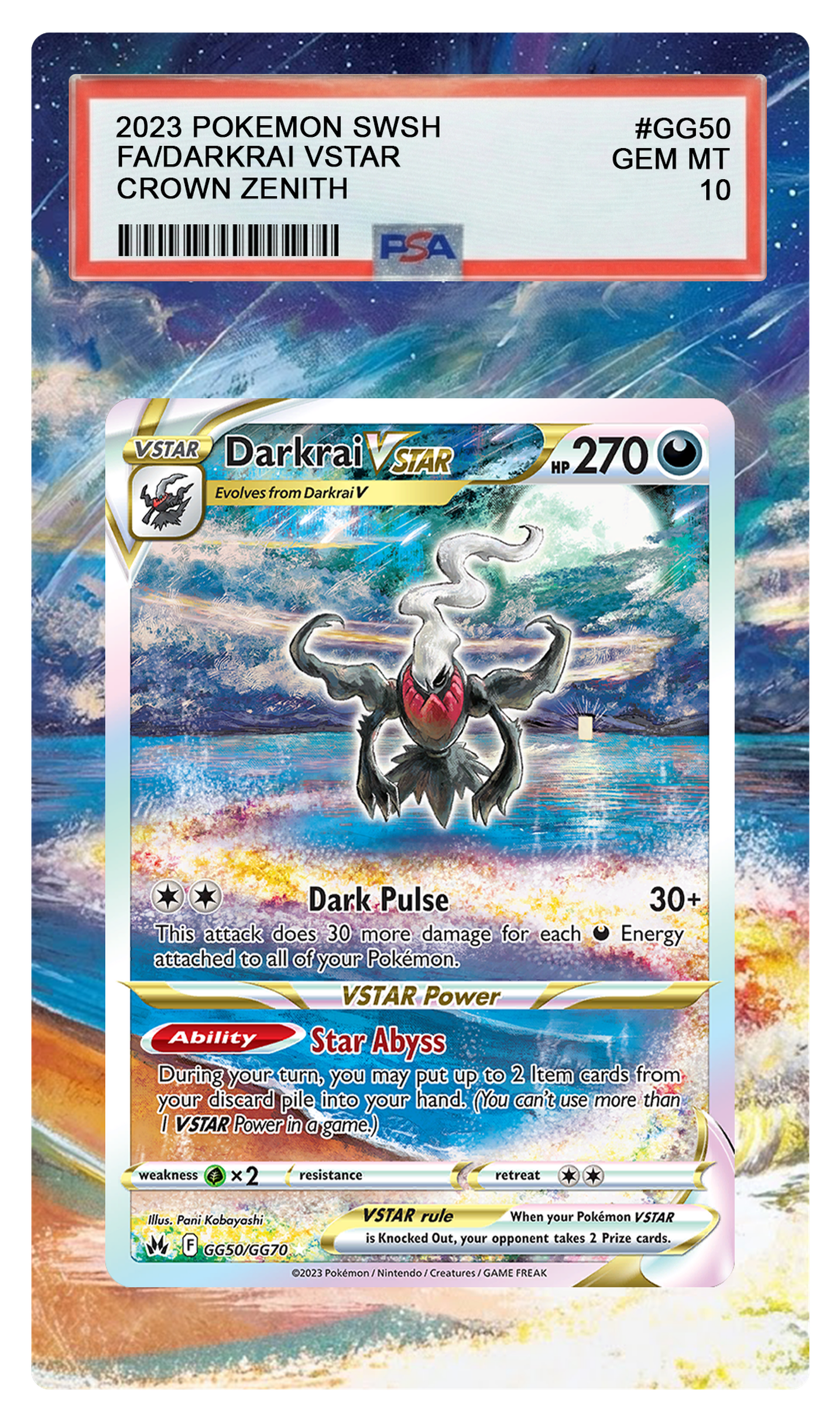Darkrai VStar - GG50 CRZ Custom Extended Aura