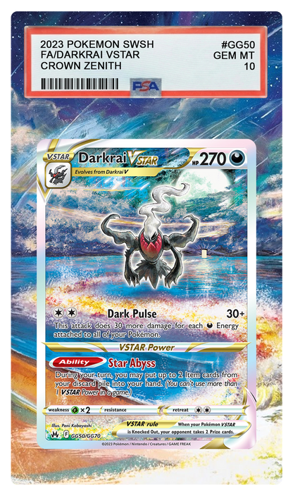 Darkrai VStar - GG50 CRZ Custom Extended Aura