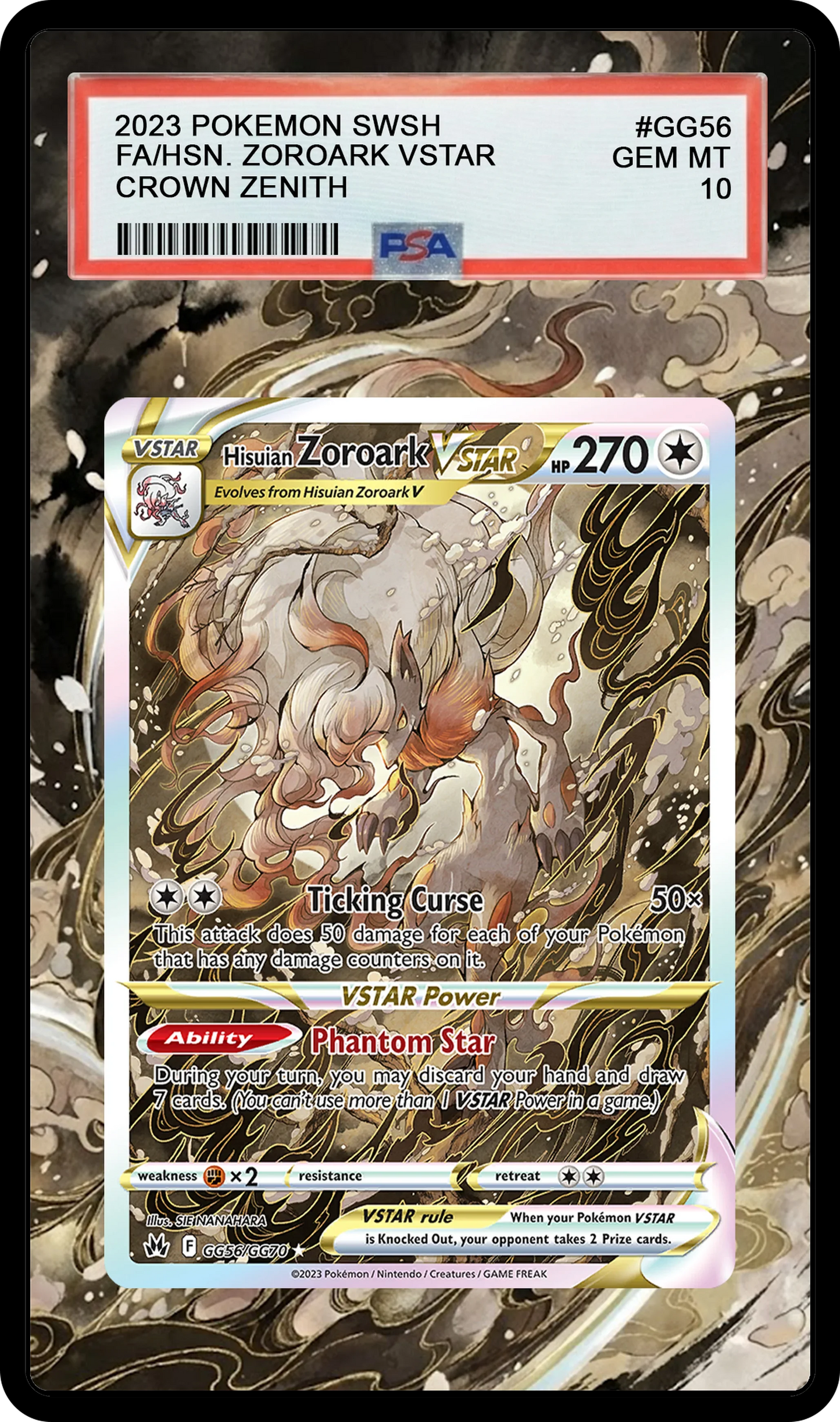 Hisuian Zoroark VSTAR - GG56 CRZ Custom Extended Aura