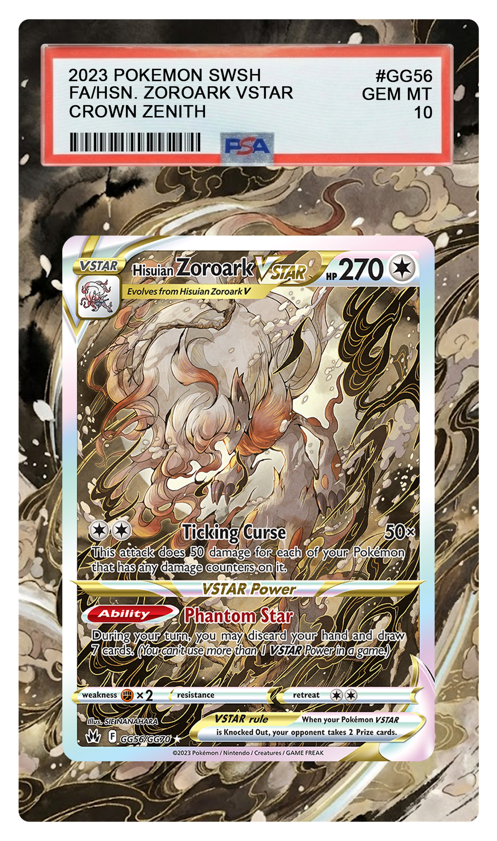 Hisuian Zoroark VSTAR - GG56 CRZ Custom Extended Aura