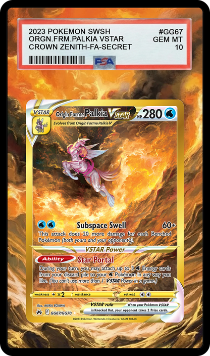 Origin Forme Palkia VSTAR - GG67 CRZ Custom Extended Aura