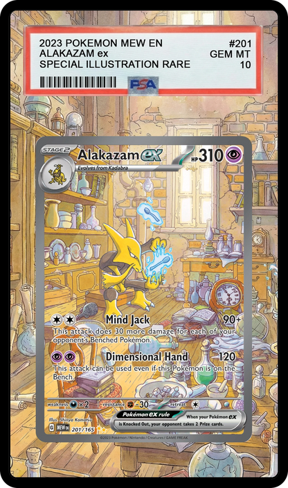 Alakazam ex - 201 MEW Custom Extended Aura