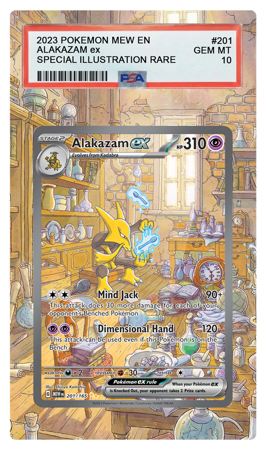 Alakazam ex - 201 MEW Custom Extended Aura