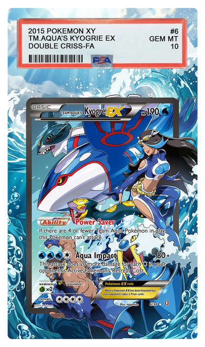 Team Aqua's Kyogre EX - 6 DCR Custom Extended Aura