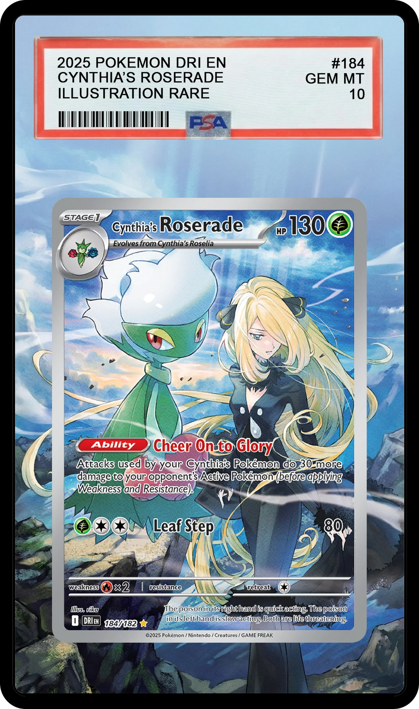 Cynthia's Roserade - 184 DRI Custom Extended Aura
