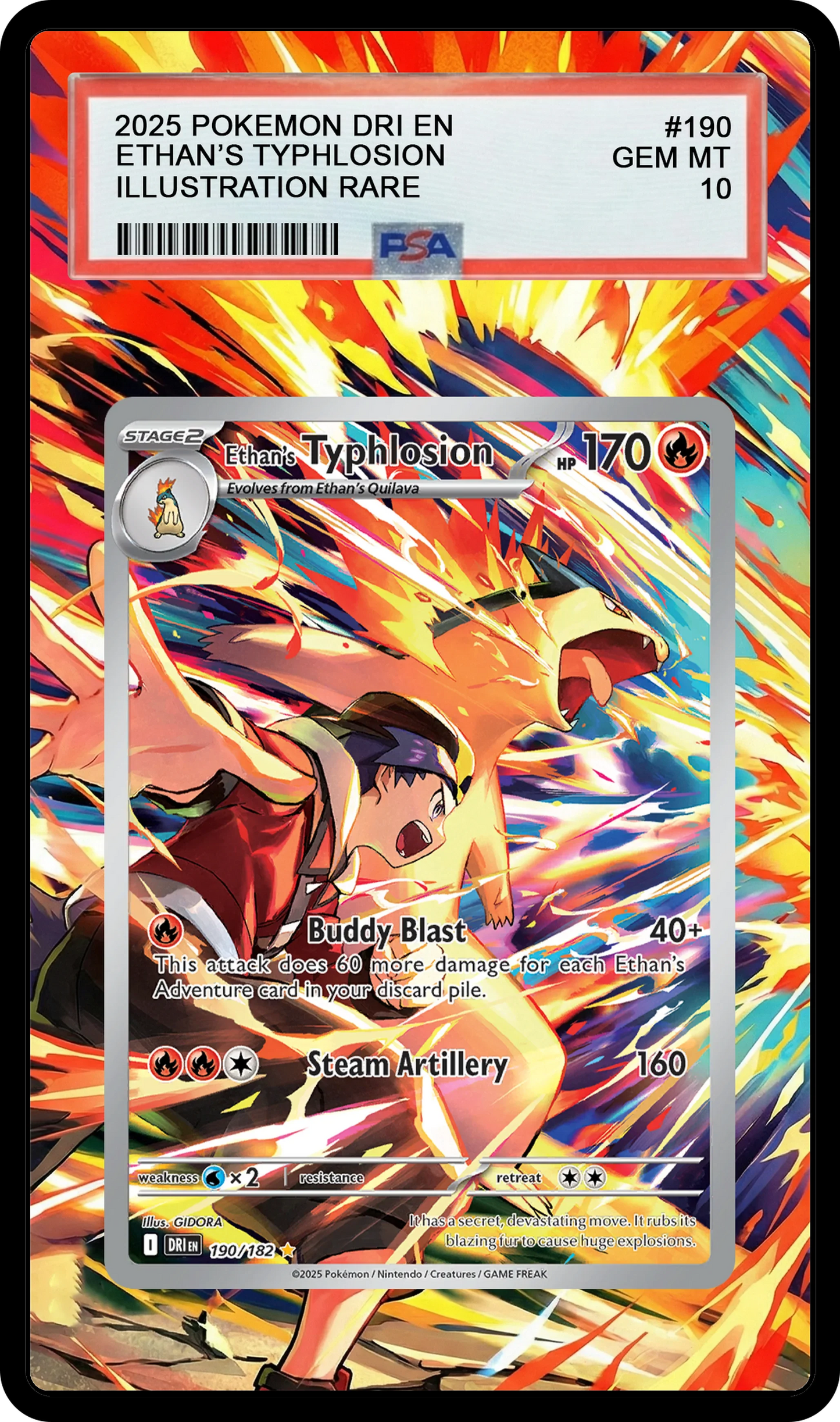 Ethan's Typhlosion - 190 DRI Custom Extended Aura