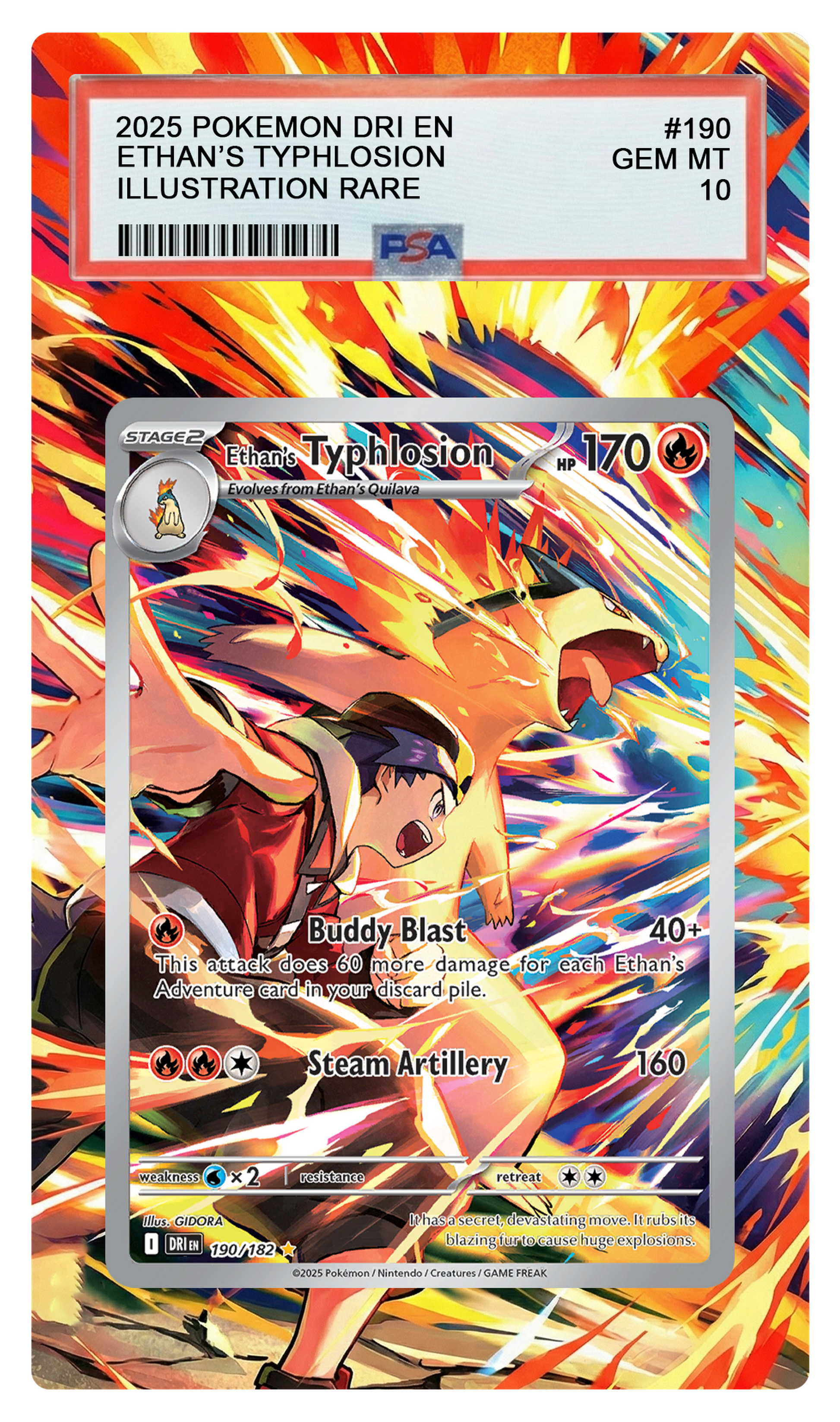 Ethan's Typhlosion - 190 DRI Custom Extended Aura