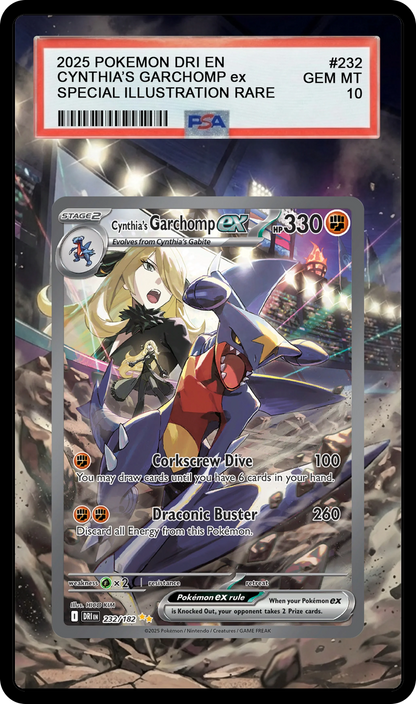 Cynthia's Garchomp ex - 232 DRI Custom Extended Aura