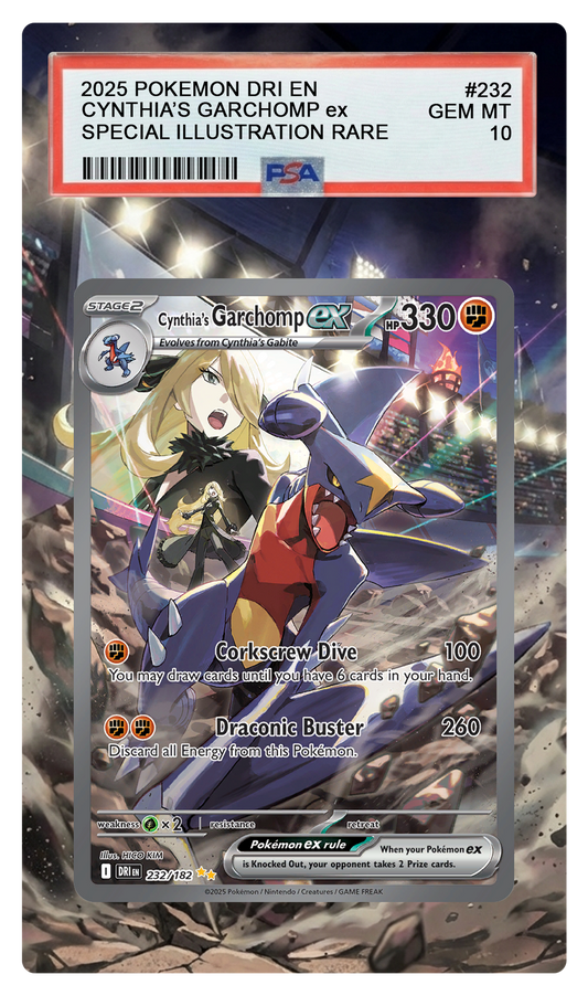 Cynthia's Garchomp ex - 232 DRI Custom Extended Aura
