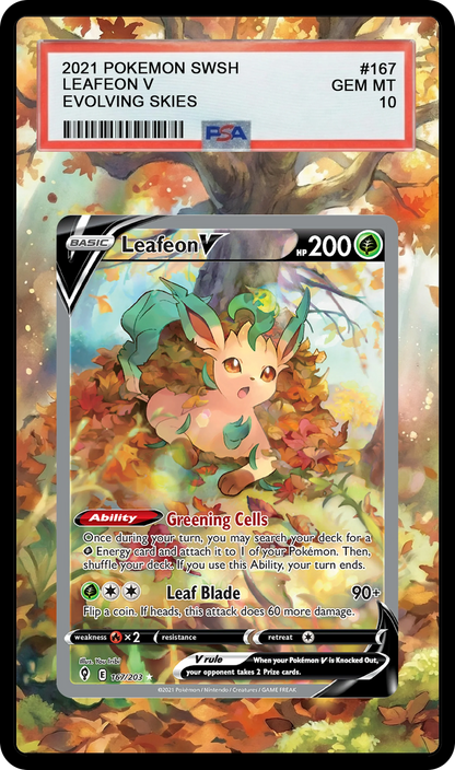 Leafeon V - 167 EVS Custom Extended Aura